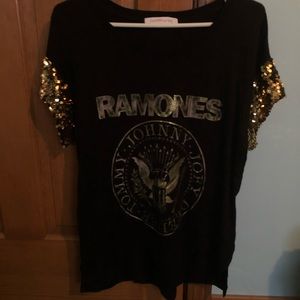The Ramones Daydreamer Sequin Tee Small Rare